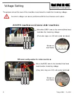 Preview for 4 page of Unic Tango Ace Service & Pm Manual