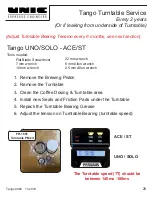 Preview for 25 page of Unic Tango Ace Service & Pm Manual