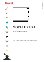 Unical MODULEX EXT Series Installation And Maintenance  Instruction preview