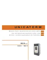 Preview for 1 page of Unicaterm ECO 6 User And Maintenance Manual