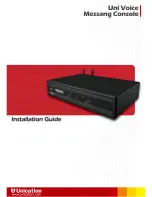 unication Uni Voice Installation Manual предпросмотр