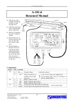 Предварительный просмотр 1 страницы UNICONTROL Electronic S-SW-8 Resumed Manual