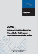 Preview for 1 page of UNICORECOMM UM980 User Manual