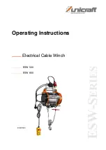 unicraft ESW Series Operating Instructions Manual preview