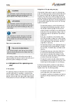 Preview for 4 page of unicraft ESW Series Operating Instructions Manual