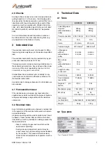 Preview for 7 page of unicraft ESW Series Operating Instructions Manual