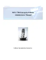 UniData Communication Systems WPU-7700 Enterprise Edition Administrator'S Manual preview