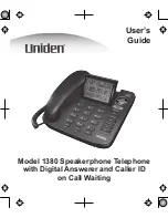 Uniden 1380 User Manual preview