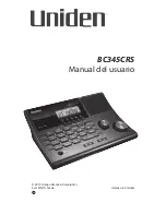 Uniden BC345CRS Manual Del Usuario preview
