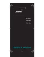 Uniden BC72XLT Owner'S Manual preview