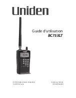 Uniden BC75XLT Manual D'Utilisation предпросмотр