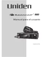 Uniden BEARCAT 980 Manual Para El Usuario preview