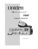 Uniden Bearcat PC687 Manual D'Utilisation предпросмотр