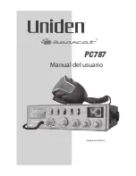 Uniden Bearcat PC787 Manual Del Usuario предпросмотр