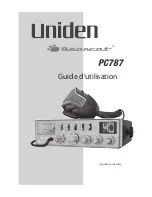 Uniden Bearcat PC787 Manual D'Utilisation preview