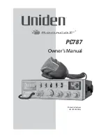 Предварительный просмотр 1 страницы Uniden Bearcat PC787 Owner'S Manual