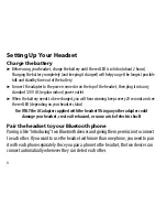 Preview for 4 page of Uniden BT229 - Bluetooth Headset User Manual