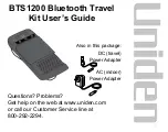 Uniden BTS1200 User Manual preview