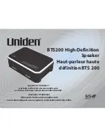 Uniden BTS200 User Manual предпросмотр