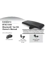Uniden BTSC1500 Owner'S Manual preview