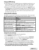 Предварительный просмотр 13 страницы Uniden D1688 User Manual