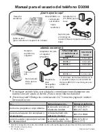 Uniden D3098 Series Manual Para El Usuario preview