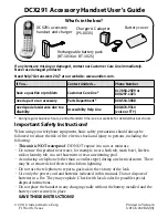 Uniden DCX291 User Manual preview