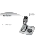 Предварительный просмотр 1 страницы Uniden DECT1560 Series Manual De Usuario