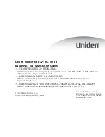 Предварительный просмотр 64 страницы Uniden DECT1560 Series Manual De Usuario