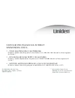 Предварительный просмотр 64 страницы Uniden DECT2080 Series Manual De Usuario