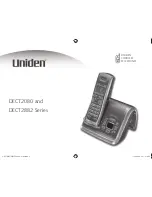 Uniden DECT2080 Series User Manual preview