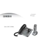 Uniden DECT2088 - DECT 2088 Cordless Phone Base... Manuel Du Propriétaire preview