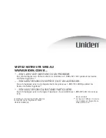 Preview for 72 page of Uniden DECT2088 - DECT 2088 Cordless Phone Base... Manuel Du Propriétaire