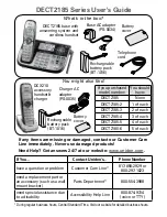 Preview for 1 page of Uniden DECT2185 User Manual