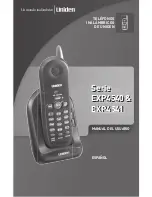 Uniden EXP4540 - EXP 4540 Cordless Phone Manual Del Usuario предпросмотр