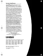 Preview for 12 page of Uniden EXP7241 Series Owner'S Manual