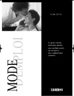 Предварительный просмотр 1 страницы Uniden EXS 2010 Mode D'Emploi