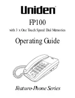 Preview for 1 page of Uniden FP100 Operating Manual