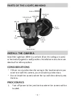 Предварительный просмотр 6 страницы Uniden LightCam 40HD Installation Manual