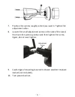 Предварительный просмотр 8 страницы Uniden LightCam 40HD Installation Manual