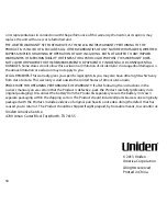 Preview for 50 page of Uniden Lullaboo G403 User Manual