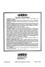 Предварительный просмотр 12 страницы Uniden MADISON Owner'S Manual