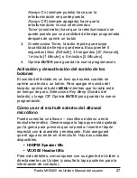 Preview for 31 page of Uniden MHS450 Manual Del Usuario