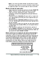 Preview for 13 page of Uniden MHS550 Manual Del Usuario