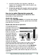 Preview for 23 page of Uniden MHS550 Manual Del Usuario