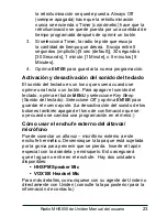 Preview for 25 page of Uniden MHS550 Manual Del Usuario