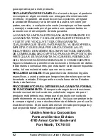 Preview for 64 page of Uniden MHS550 Manual Del Usuario