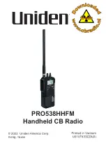 Preview for 1 page of Uniden PRO538HHFM Manual