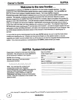 Preview for 4 page of Uniden SUPRA Owner'S Manual