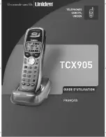 Uniden TCX905 - Cordless Extension Handset Manuel Du Propriétaire preview